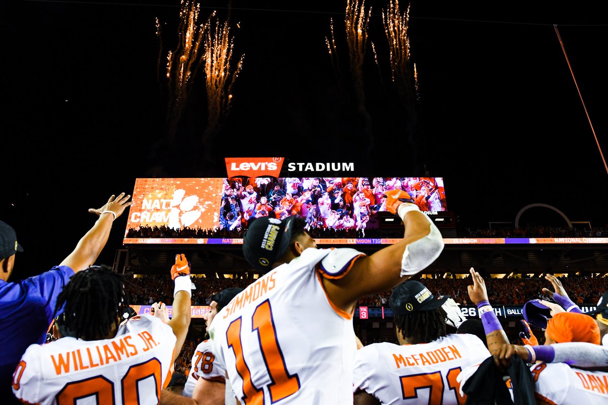 ClemsonFB's tweet image. That just happened.

#NationalChampionship  |  #ALLIN