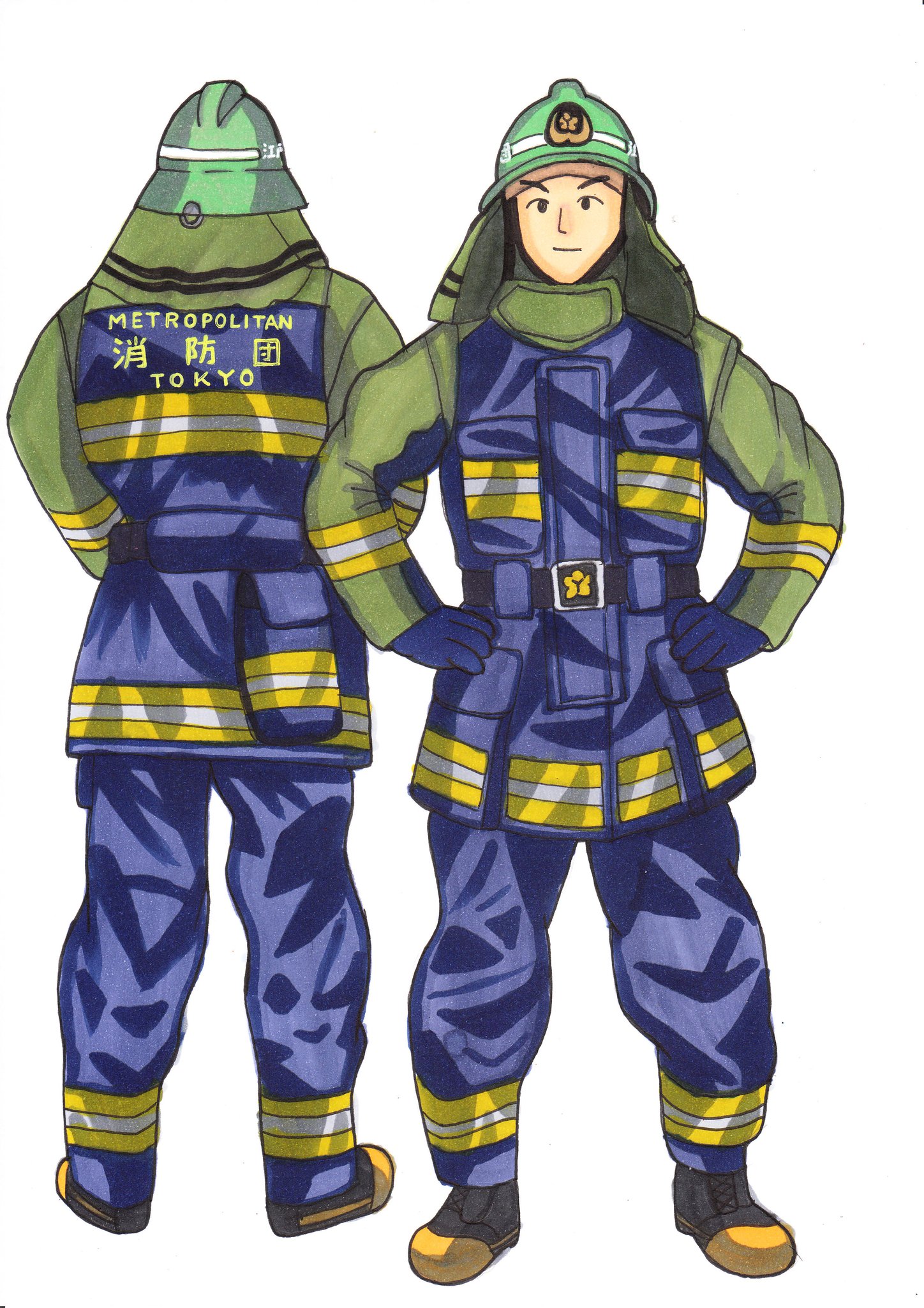 貴重消防マニア必見 !! ヴィンテージ、平成初期型　防火服4点レトロ 貴重消防マニア必見 !! ヴィンテージ、平成初期型防火服4点レトロ