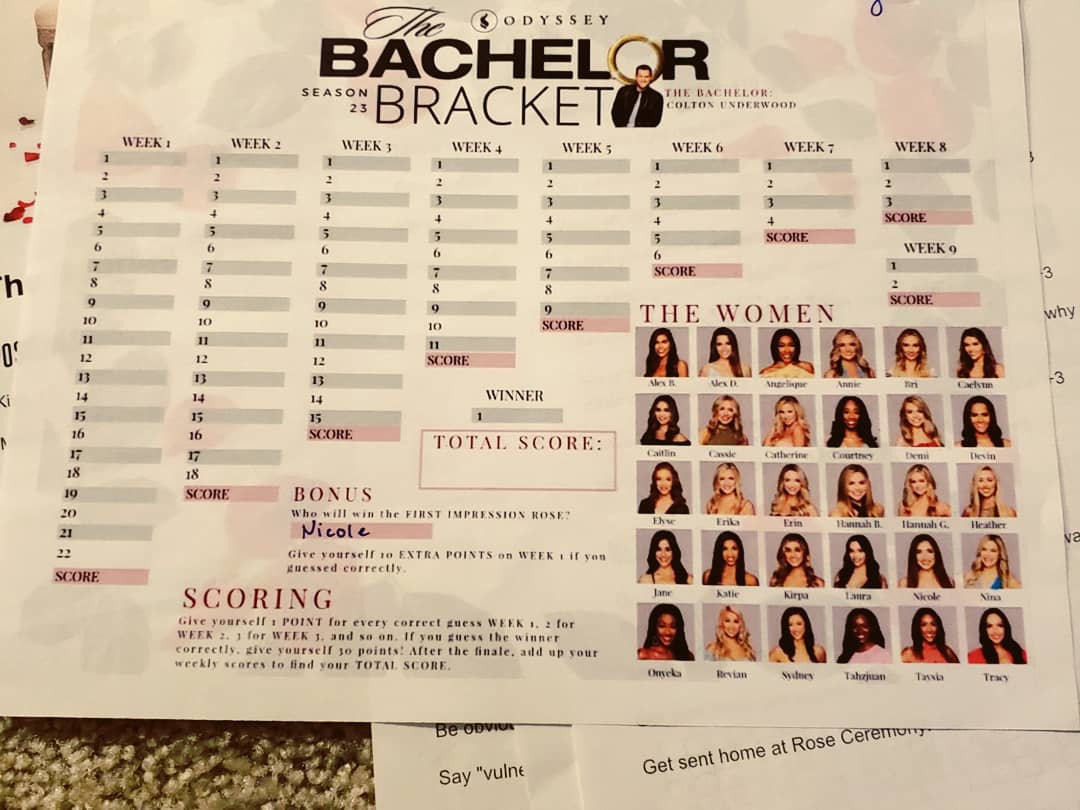 Paige_by_Paige's tweet photo. All I know is @Jason_Tartick and @balockaye_h need to come to our watch party because we take our bachelor seriously! #TheBachelor #BachelorNation #bachelorfantasyleague #bachelorbracket https://t.co/2826vfrGBN