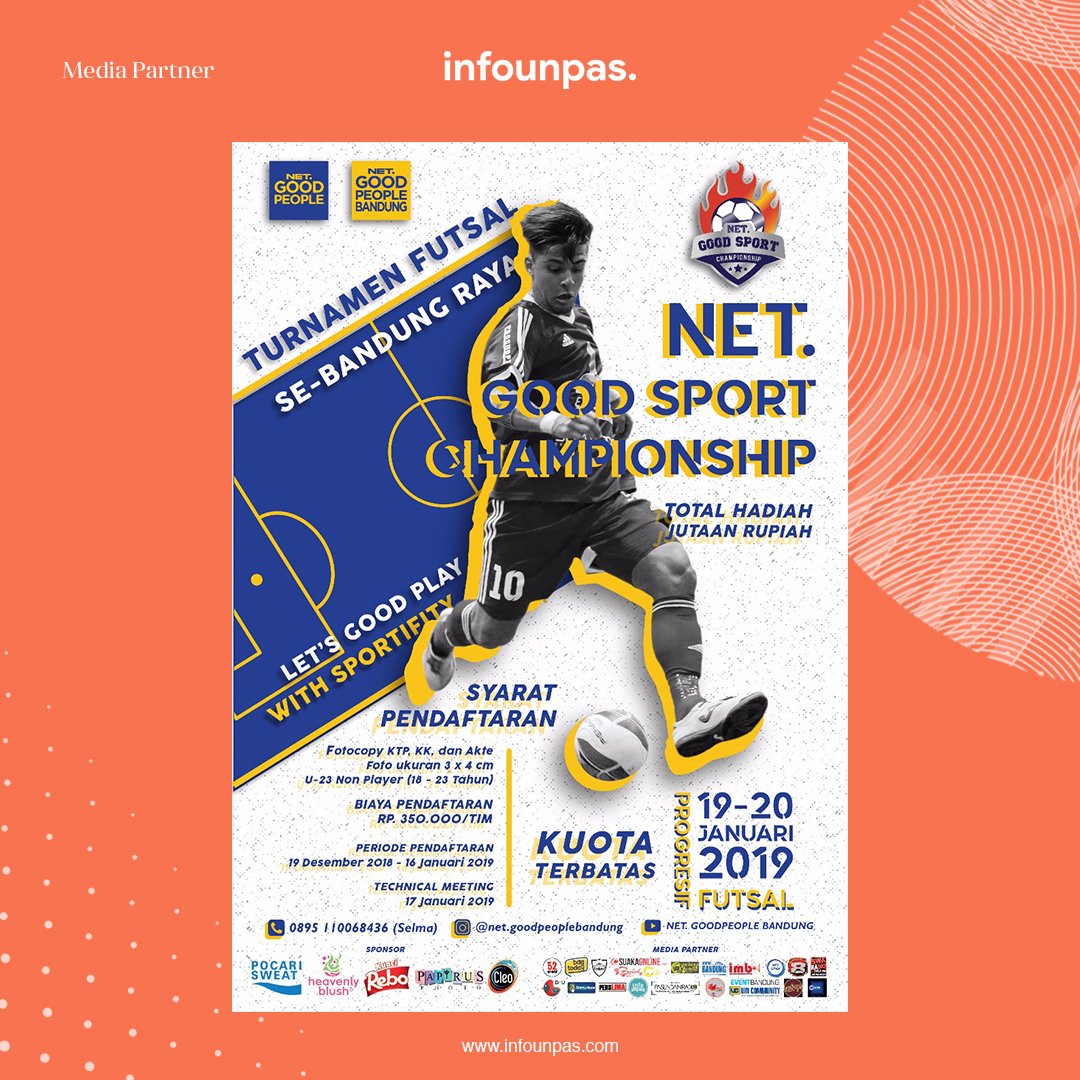 Helo Good People!
Halo Barudaks Kece Bandung!

NET. Good People Bandung mempersembahkan:
- NET. GOOD SPORT CHAMPIONSHIP -
"Let's Good Play With Sportifity