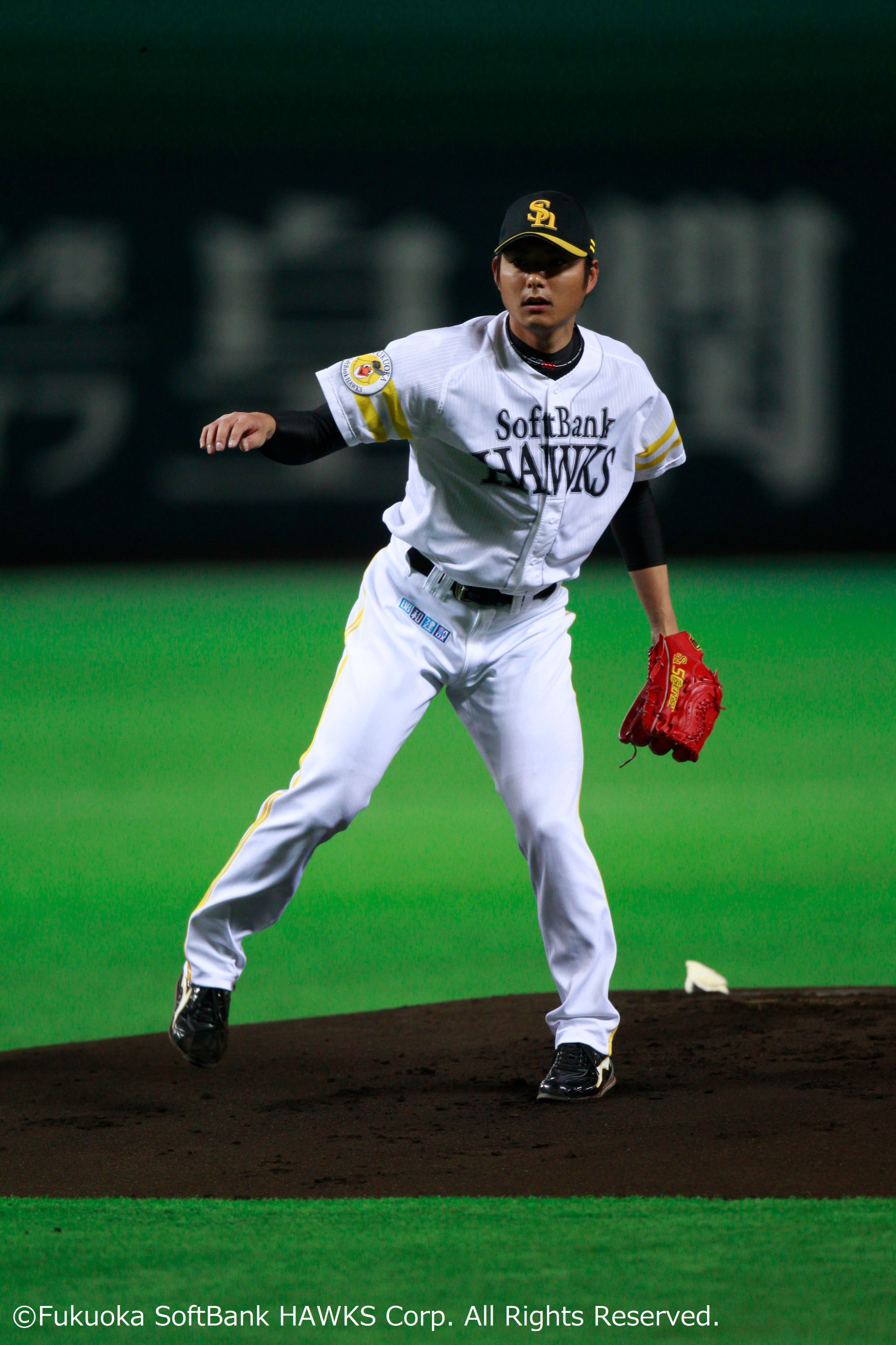元ソフトバンクホークス攝津投手支給スパイク へらせ 元ソフトバンクホークス攝津投手支給スパイク へらせ