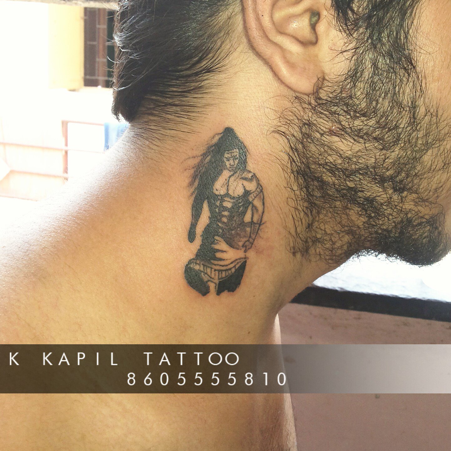 Mahakal Tattoo on Neck for Men - Ace Tattooz