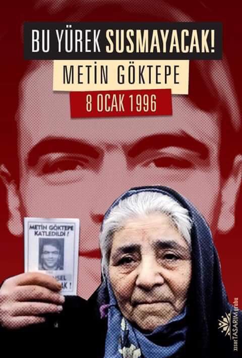 Güncelerimiz taziye defteri gibi.Yitirdiklerimizle eksildiğimiz günlerin acısı yazılı.
Bugün de, sevgi ve özlemle andığımız Metin Göktepe var.