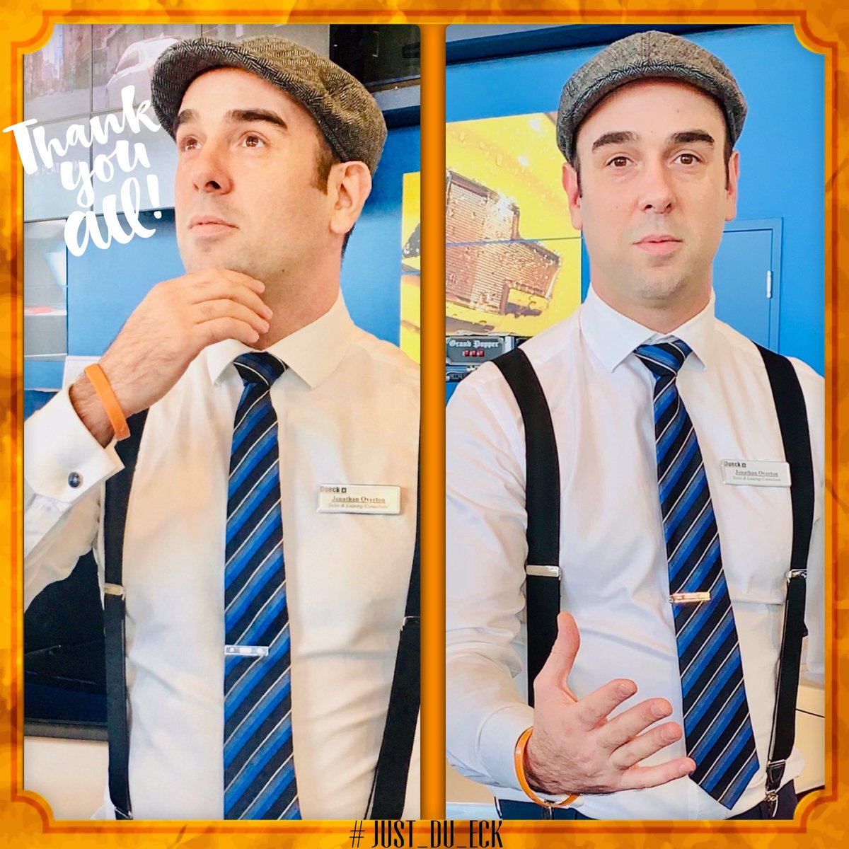 urduecksalesguy's tweet photo. #Help #Solve A #Domestic #Debate! #Should @urduecksalesguy Go with his #traditional #pose for his 2019 #profilepic Or Take his #Girlfriends #Advice Of the hand #shake #gesture? #Just_Du_eck #automotiveindustry #SocialMedia #AutoSales @cpi_results #automotive #vancouverbc #4col https://t.co/14gXX7cuVU