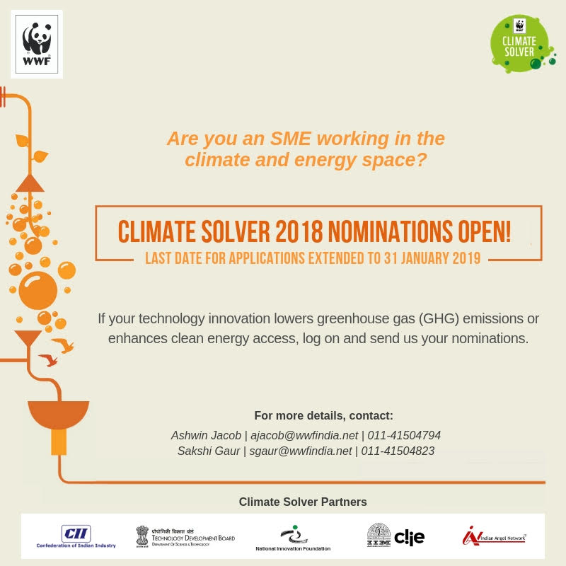 #SMEs with an innovative technology that can lower carbon emissions or enhance energy access, apply for the <a href="/ClimateSolver/">ClimateSolver</a> 2018 now!

Visit 👉🏼bit.ly/CallforNominat…