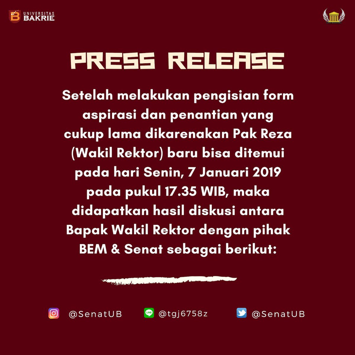 Senat Mahasiswa UB tweet media