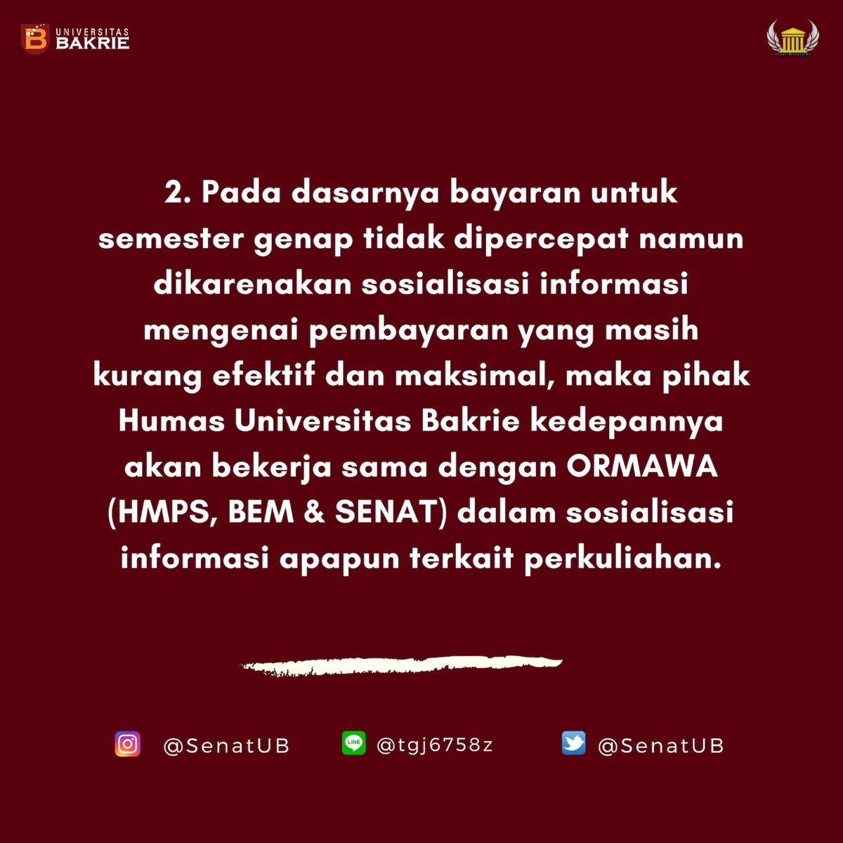 Senat Mahasiswa UB tweet media