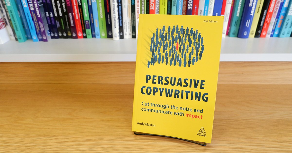 KoganPageMktg's tweet image. #PersuasiveCopywriting is an essential read for marketers. Learn how to create stand out copy with advanced, psychology-driven techniques and advice from leading ad agencies and copywriters across the globe.

Buy your copy now: bit.ly/2LLYfE2 

@Andy_Maslen #Copywriting