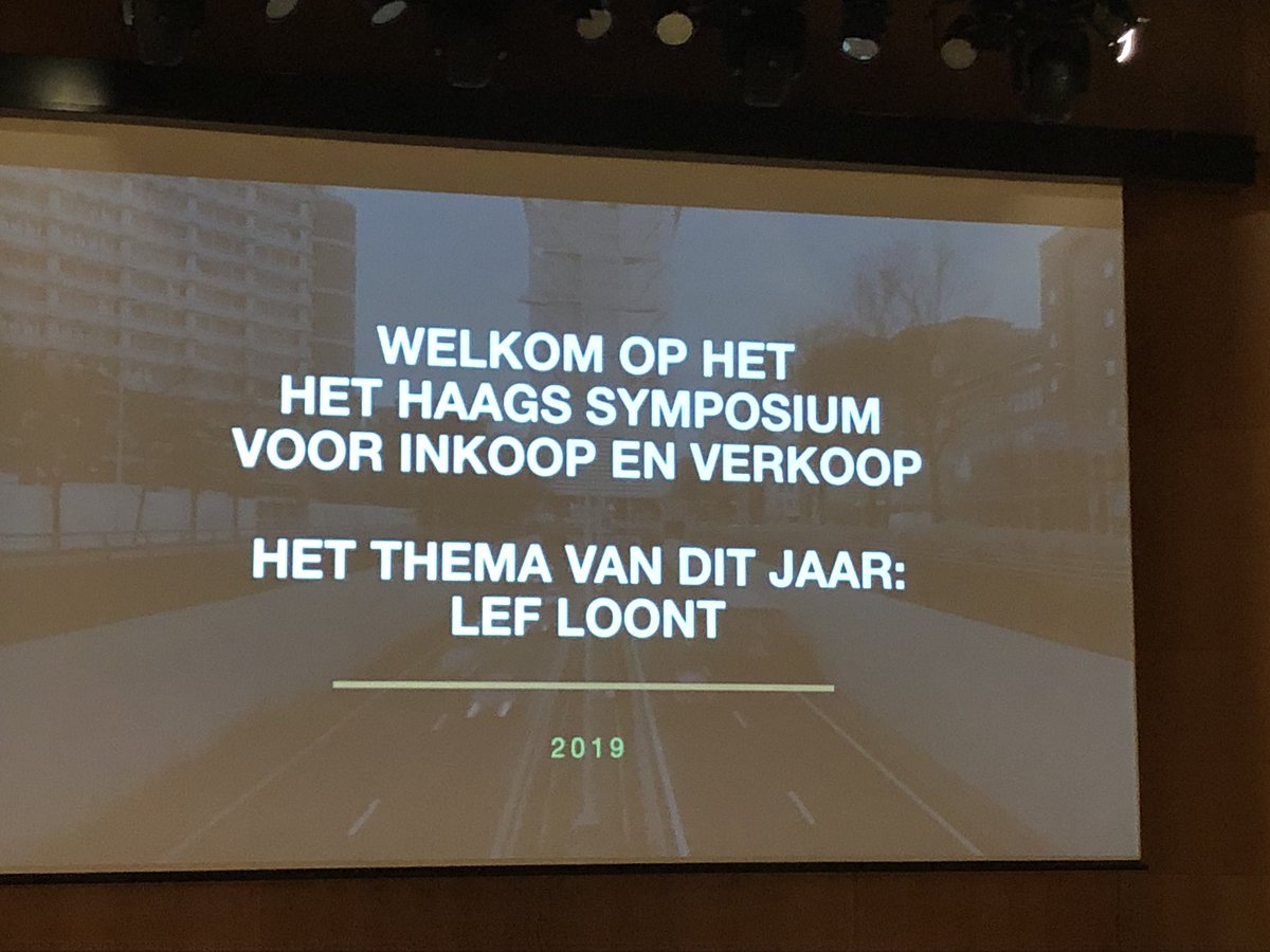 Vandaag Haags Inkoop Symposium ‘Lef Loont’. Benieuwd!