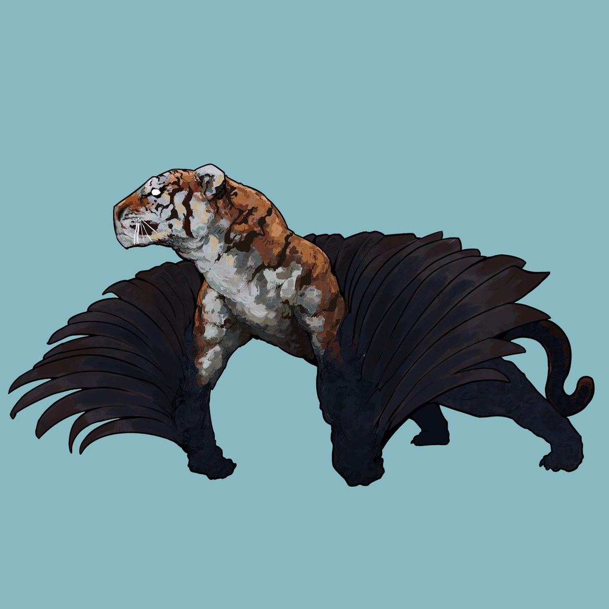 tremulo_psd's tweet photo. Day 7. #Wingedtiger 🐅🦅
for #creatuanary2019 https://t.co/X7pf5W294d
