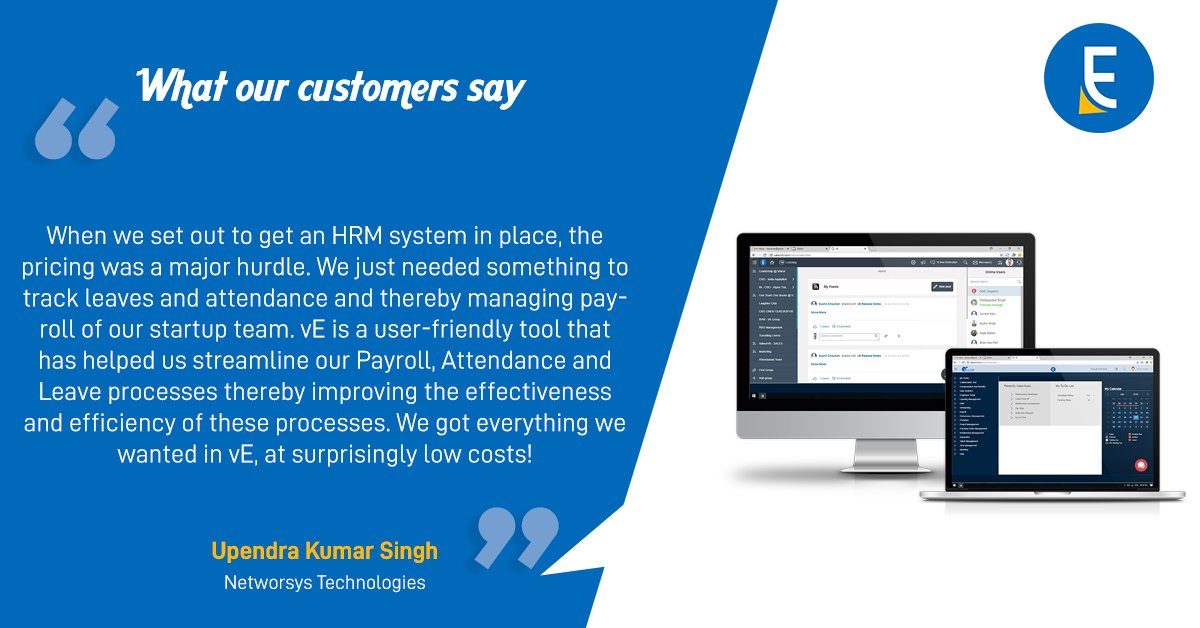 v_execution's tweet image. Know more about vExecution at vexecution.com

#CustomerSpeak #ValeurHR #vExecution #Testimonials #HappyCustomers #HCM #HRTech #CRM #ERP #SaaS #HRM #HRIS