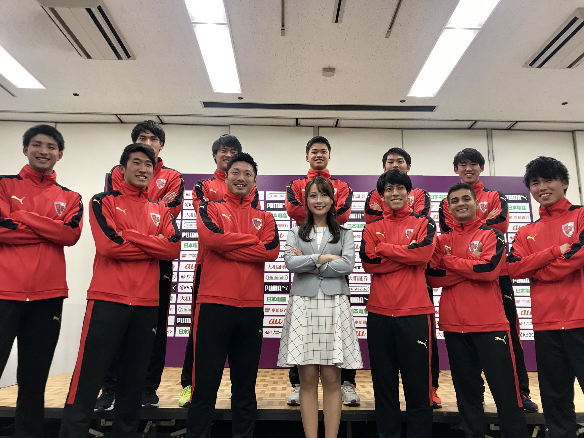 18/19 京都サンガ 支給品トレーニングジャージ 上下セット 京都サンガ