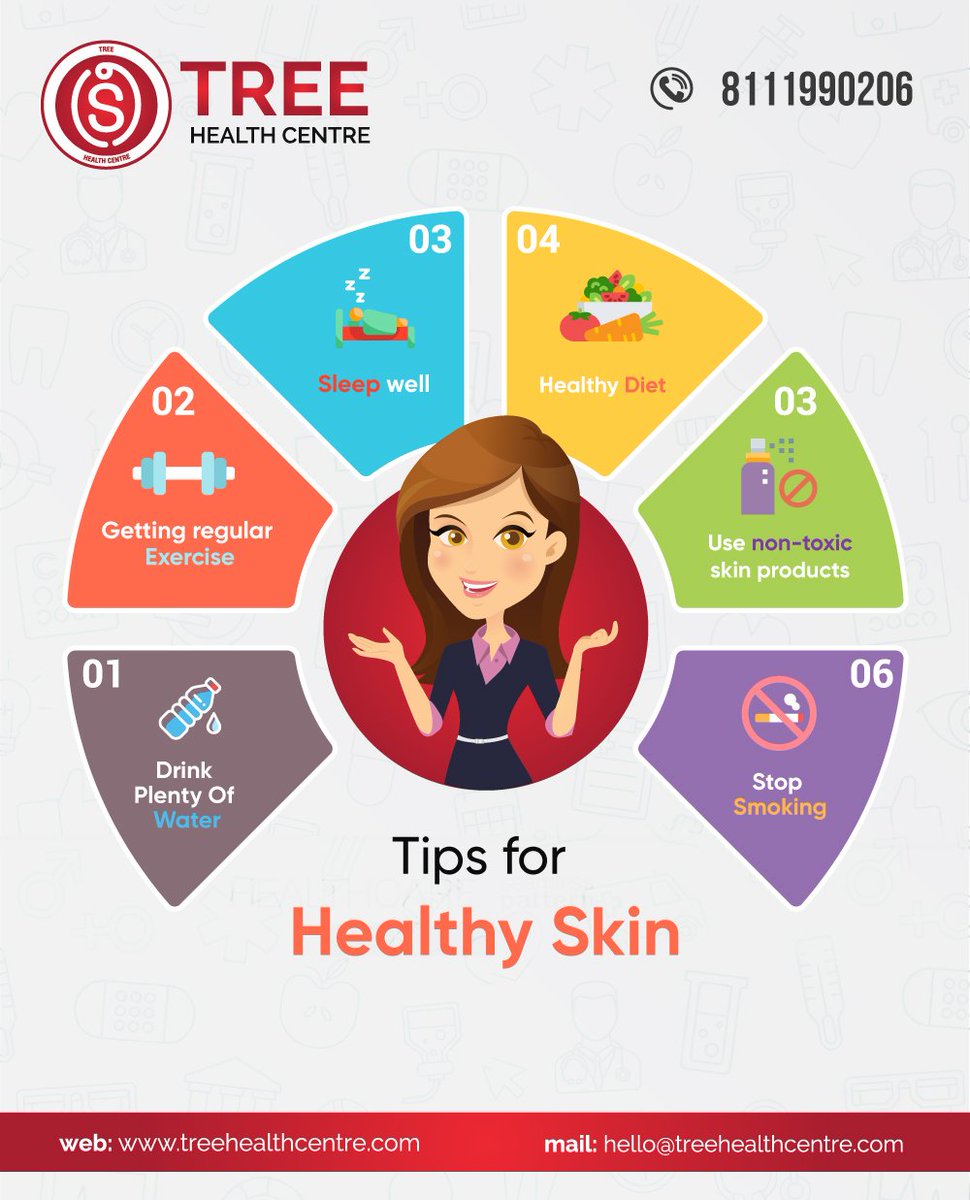 treehealthcentr's tweet photo. Six tips for healthy skin.
#treehealthcentre #tipsforhealthyskin #skincaretips #healthtips #skin #healthytips #skinproblems #skincare #skincaretreatment #treatment #skintreatment #skindoctor #healthyskin #skincareclinic #healthcentre #clinic #lab #pharmacy #healthcare #mukkam https://t.co/AvU8luGwPp