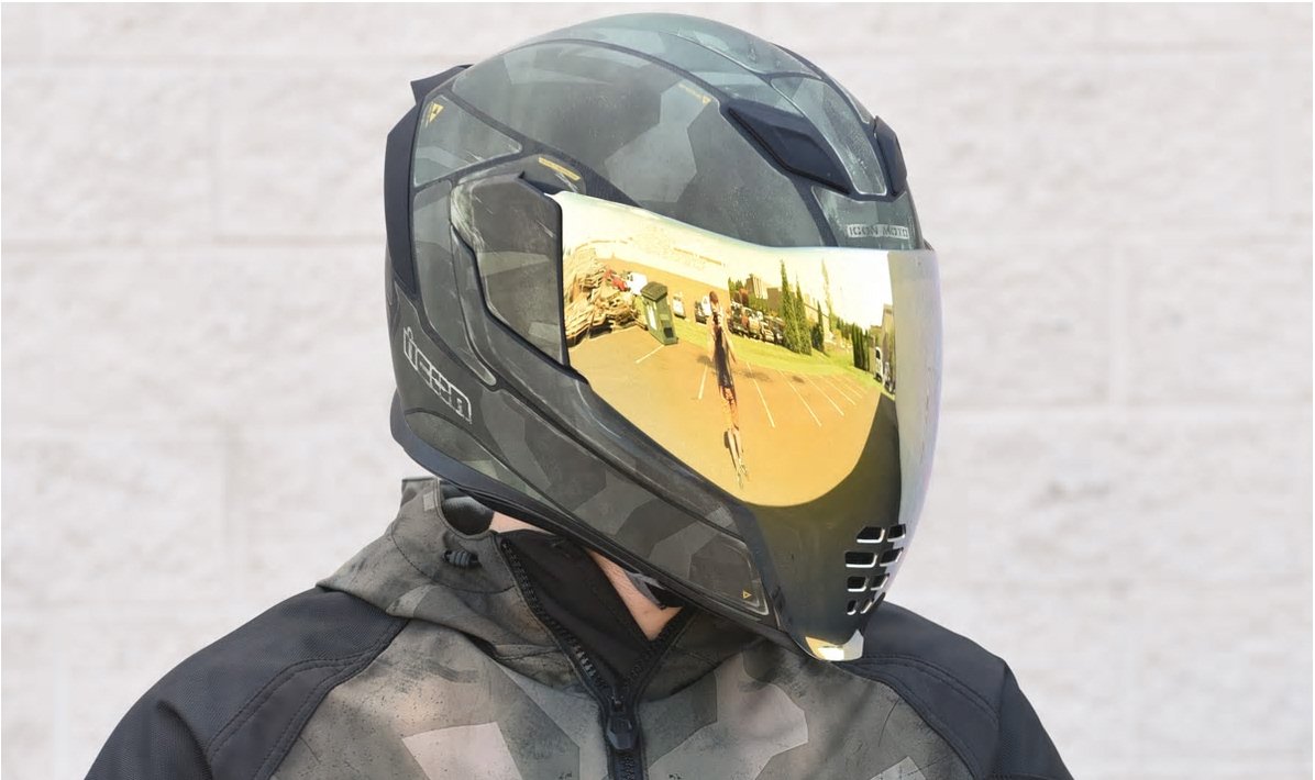 セキュリティ・セーフティ ICON Battlescar 2 Icon Airflite Helmet Battlescar 2 Green | Icon Full Face