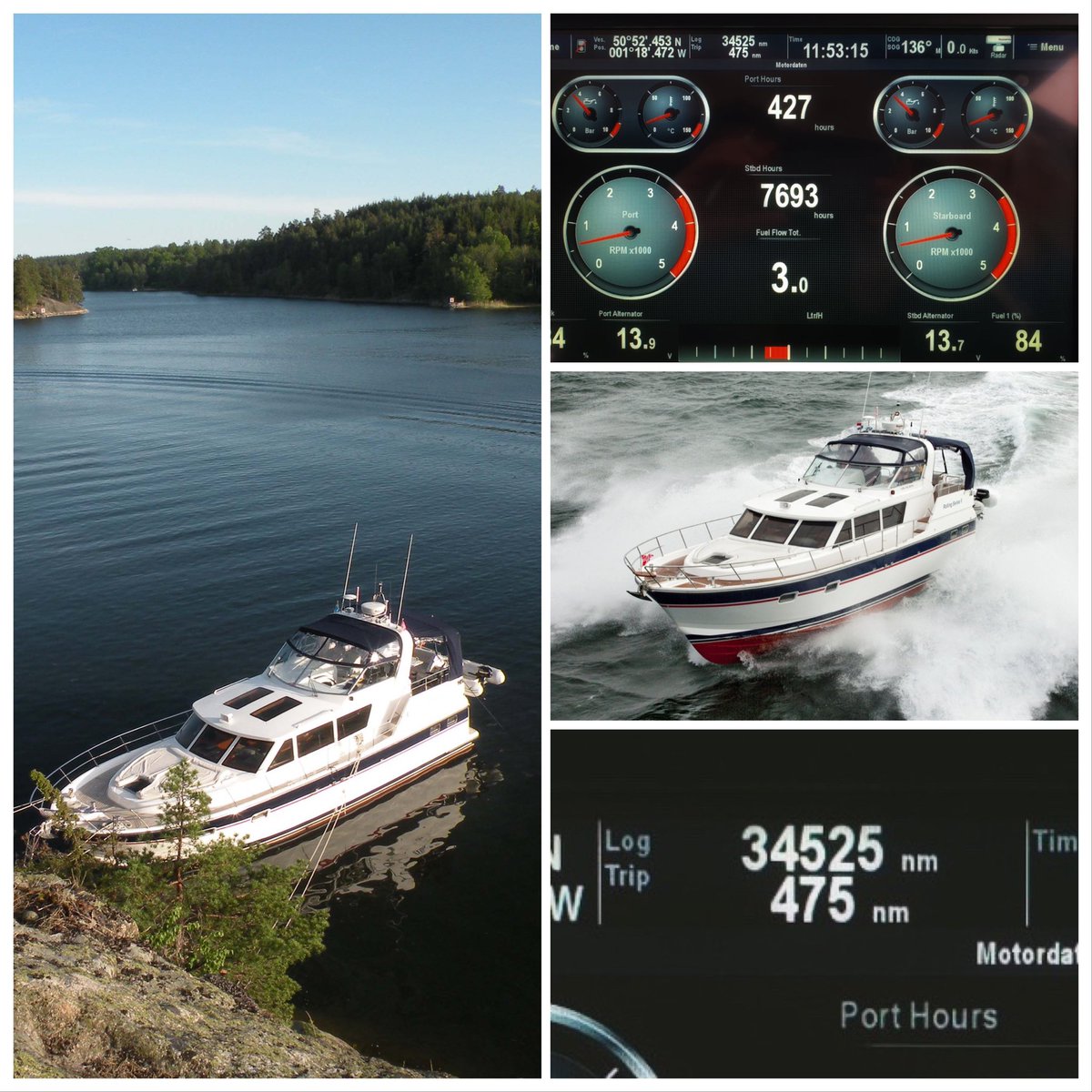 TraderYachts's tweet photo. 34,525 nautical miles? That’s more than one and half times around the world #hardestworkingmotoryacht! https://t.co/W2Pqls2FHr