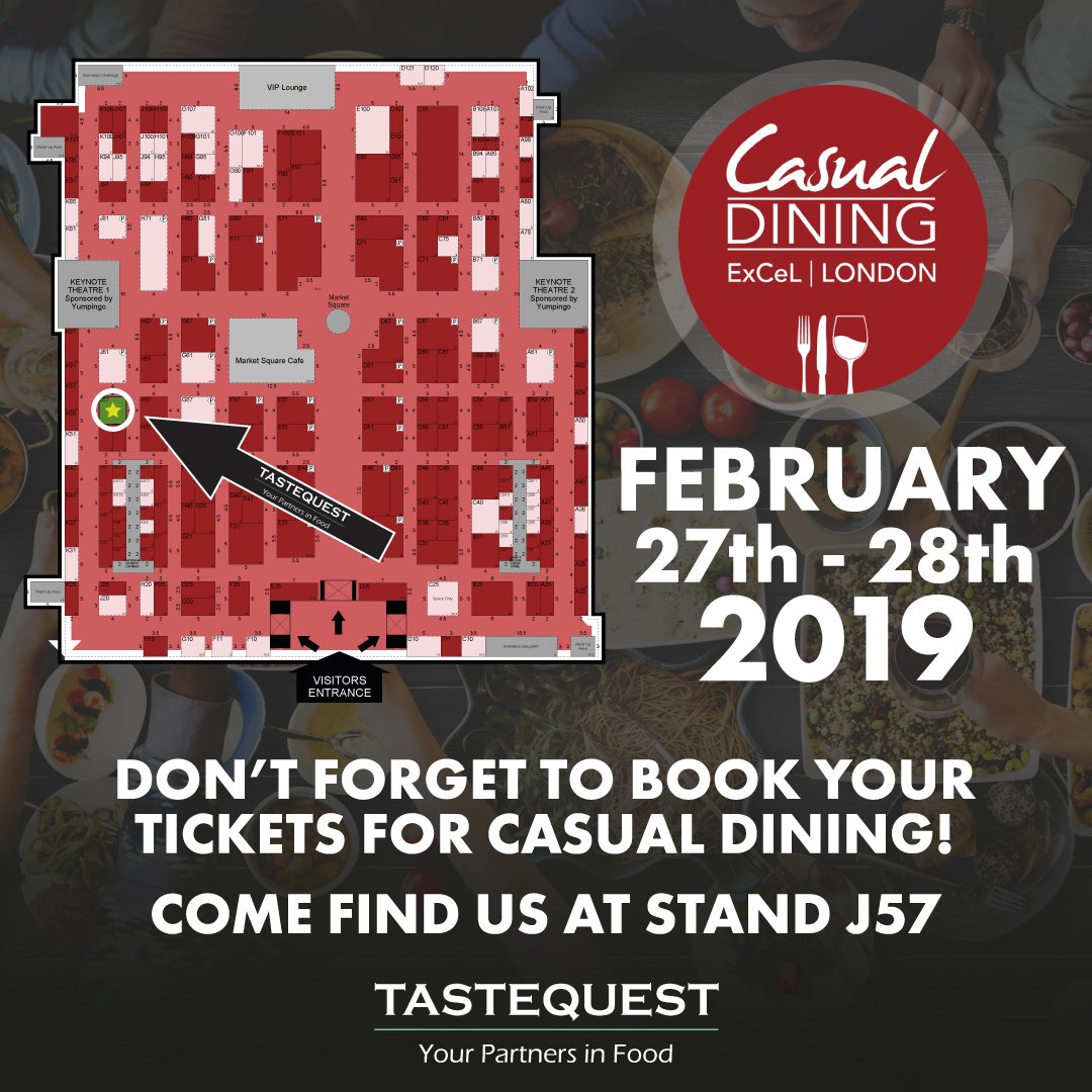 Join us at the 2019 <a href="/CasDiningShow/">Casual Dining - 18 & 19 Sept 24</a> at the @ExCeLLondon!
eventdata.co.uk/Forms/Default.… …
#CasualDining #Exhibition #FoodShow #ExCel #London