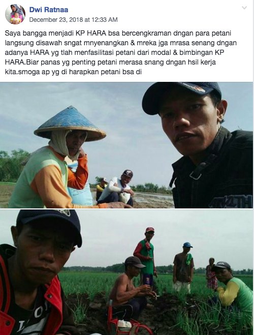 #TuesdayThoughts by our field agent. See the post here:  bit.ly/2Ffir0R #SenyumSejutaPetani #WeAreHARA #HARAToken