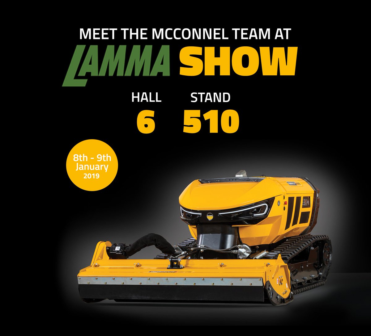 McConnelPower's tweet photo. It's @lammashow today and tomorrow! Get down to Hall 6, Stand 510 and meet the McConnel team!! #LAMMAtime https://t.co/gXvE5q50dI