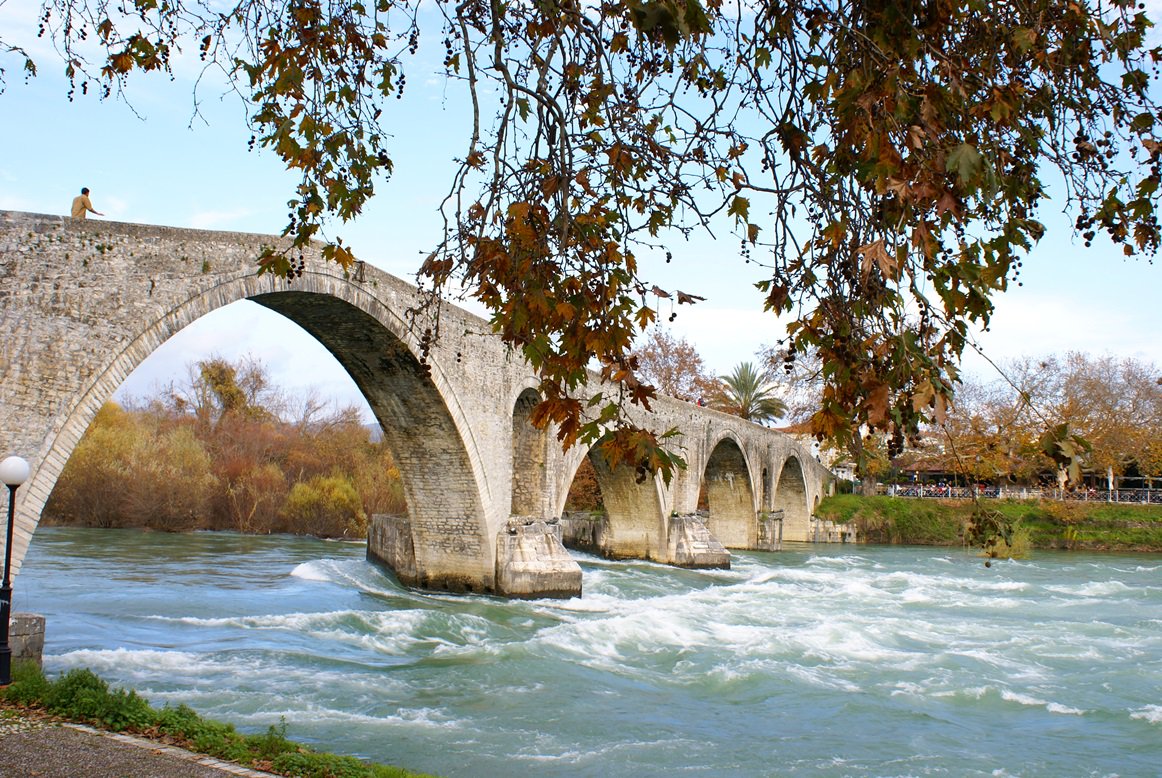 VisitGreecegr's tweet photo. Good morning from the old stone bridge in Arta. #VisitGreece #ttot #travel https://t.co/PLZkF7GOiI