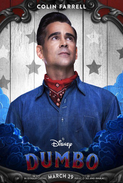 MILL__CHANNEL's tweet photo. We love these new #Dumbo character posters 🐘 ft #ColinFarrell, #DannyDeVito, #MichaelKeaton and #EvaGreen! 🎪 #MPC_Film #MPCAnimation #CharacterLab https://t.co/Yul14k3lqR