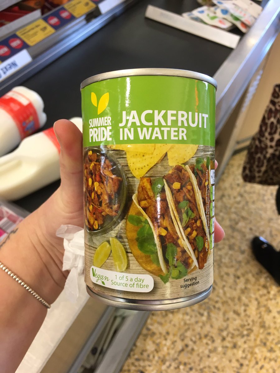 Rachael SimpsonJones on Twitter "Newsflash AldiUK is also doing jackfruit in water. (Milk