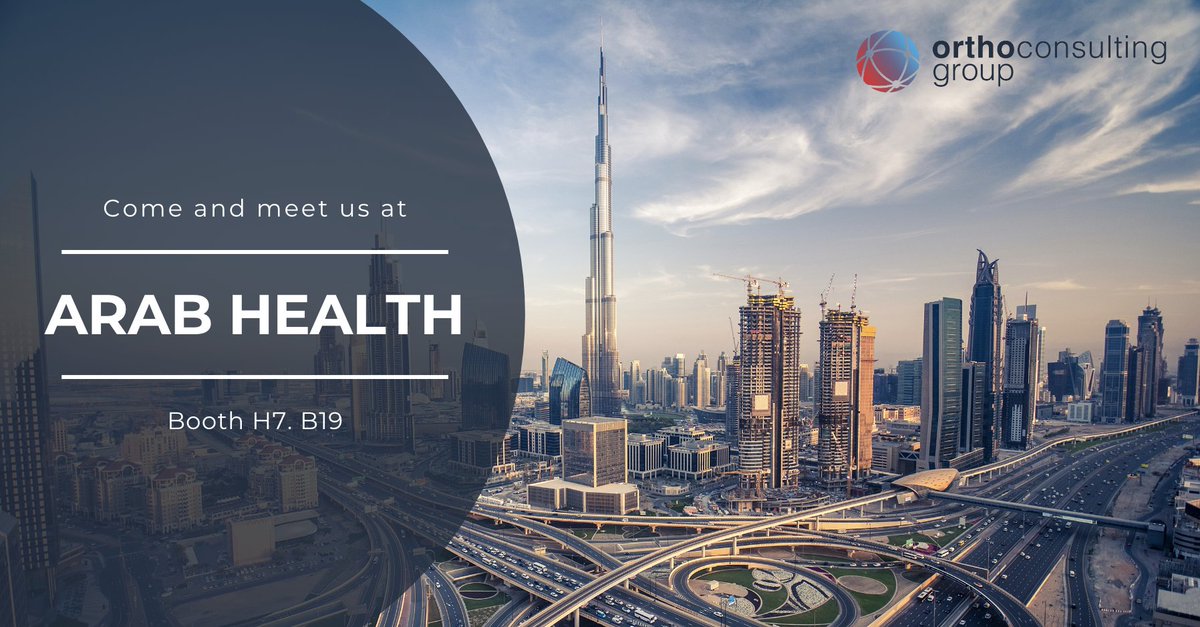 OrthoCG's tweet photo. Come and meet @skidubbowskiOCG &amp; @TomEdwardsOCG at @Arab_Health later this month.

They are looking to meet #orthopaedic and #spine #distributors and share how our free platform @orthoconnection can help you find new opportunities in 2019. You will find them in H7 B19 #ArabHealth https://t.co/KcmdwDglbI