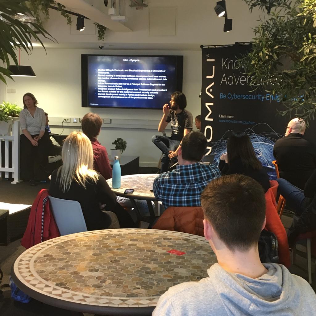 CSIT_QUB's tweet image. Today @Anomali are speaking to @QUBEEECS students about about the day-to-day application of academic teachings in industry and the implementation of cyber threat intelligence. Anomali arms security teams with highly optimised #threatintelligence, powered by #machinelearning.