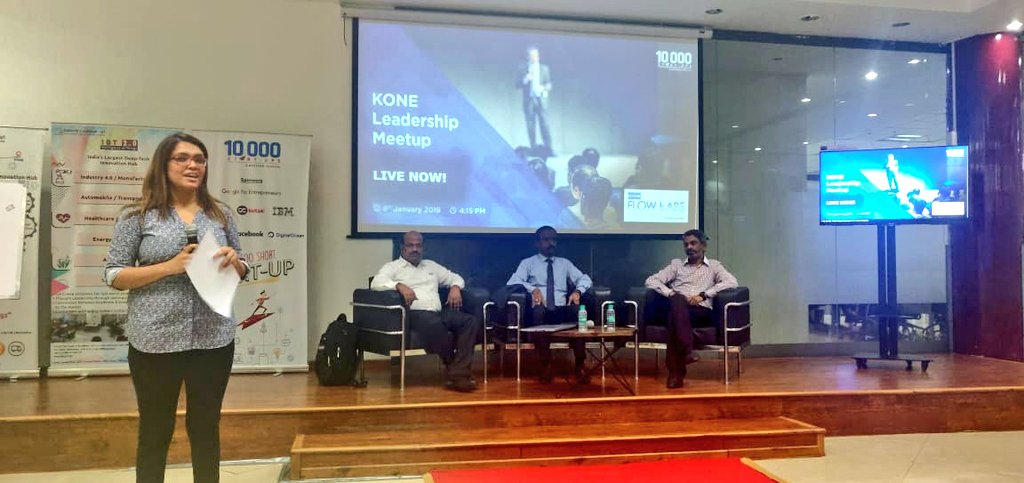 nasscomstartups's tweet photo. We kick-start the @KONEIndia #LeadershipMeet at our #Bangalore #startup warehouse. Here's a glimpse of the startups introducing themselves to the KONE team. #FlowLabs #SmartInfrastructure #Innovation #CorporateCollaborations https://t.co/hybxTzLavi