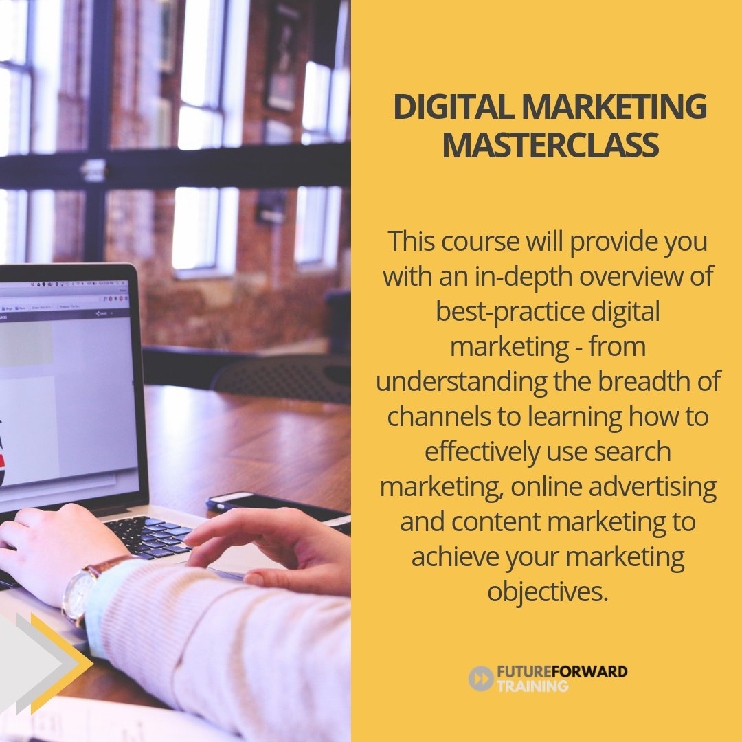 futureforwardme's tweet image. Join us in February for our next Digital Marketing Masterclass - click the link below for more details:

futureforwardtraining.com/?utm_source=Tw…

#digitalmarketing