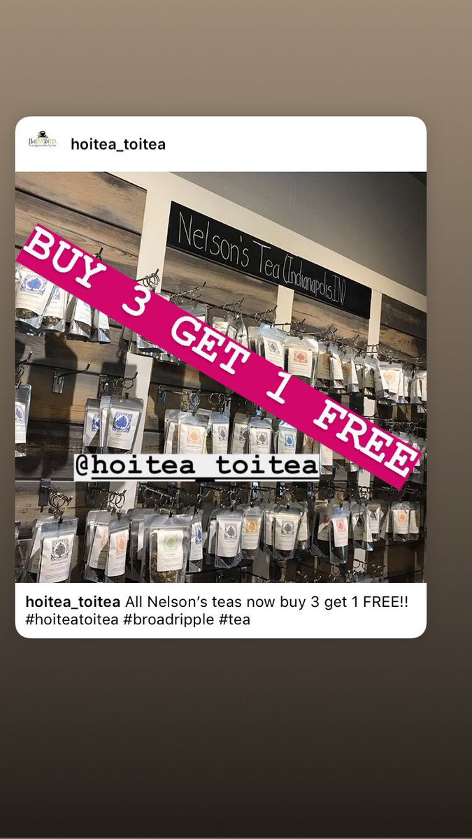Nelson’s Teas are now Buy 3 get 1 FREE <a href="/hoitea_toitea/">HoiTea ToiTea</a>! #tea #teatime #nelsonstea #looseleaf #drinkup #newyearnewyou #cheerstohealthydrinking  #drinklocal #hoiteatoitea