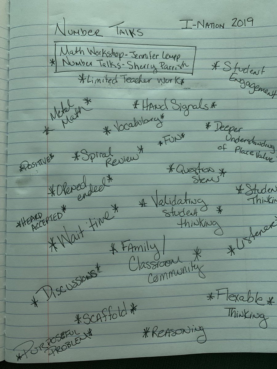 TheMathRuler's tweet image. Number Talks #iNation2019