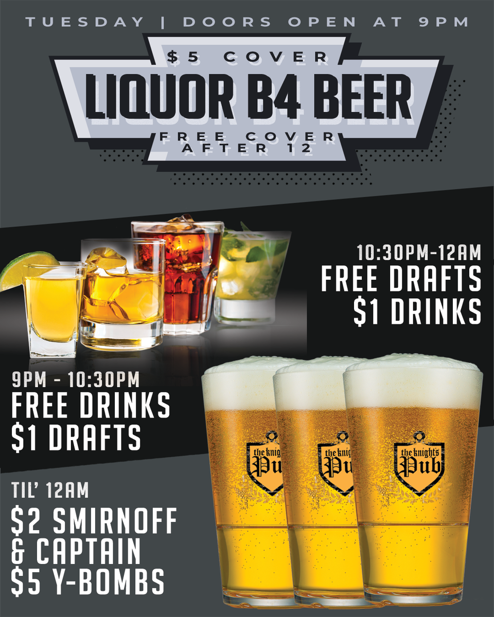 You’re in the clear with us... 😏🗯

Only $5 Cover 💸
🆓 Cover after 12
🆓 Drinks 9-1030 🍹
🆓 Drafts 1030-12 🍻
$2 Smirnoff/Captain til 12 🍸🥃
$5 Y Bombs 💣
#Publife