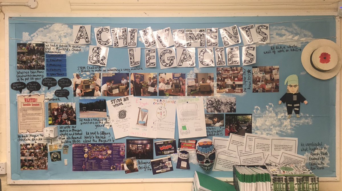lowrithorpe's tweet photo. And a finished Topic Learning Wall too #achievementsandlegacies https://t.co/KVKulvXhqx