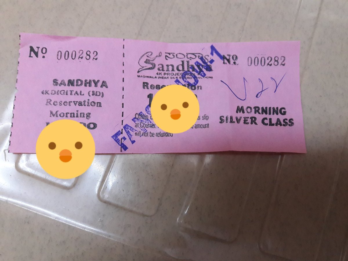 somas070's tweet image. I am reserved petta 4am fans shows in sandhya theatre bangalore.all show house full. total 7 shows,2 fans shows 4am 7am ticket price 500rs 1000rs..,normal shows start from 10am 1am 4am 7am 10am ,till now this theatre collected 7+lack from advance booking. #PettaFilter #petta