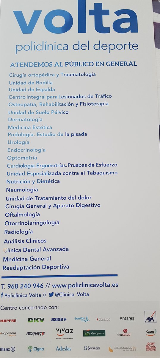 📝 ¡VOLTA, Policlínica del Deporte! 👇