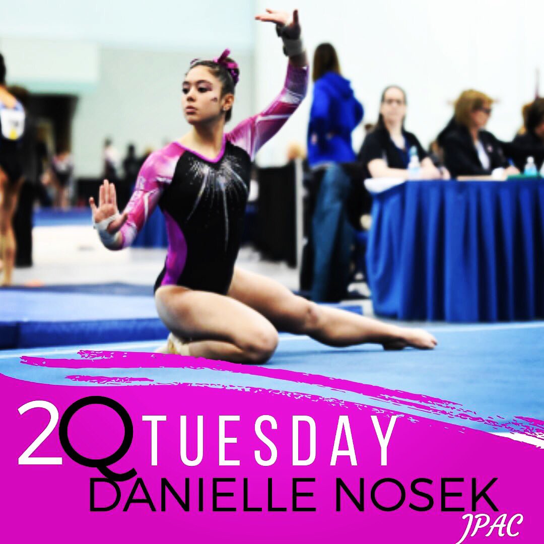 Region5Insider's tweet photo. 2Q Tuesday: JO National Qualifier and Senior Danielle Nosak @JPACSports .”I admire Jaycie Phelps not only because she is an amazing coach but she was such an amazing and strong gymnast." presented by: @gymtreasures #R52QTuesday @Region5USAG @chalkwarrior 

https://t.co/5OmKRt2RQo https://t.co/lEVVe4chTy