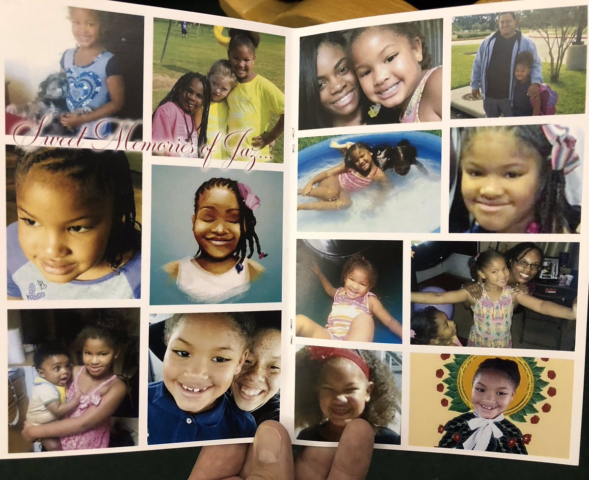MarceloKTMD's tweet photo. HOUSTON – Todo está listo para que este martes a Jazmine Barnes, la menor de siete años baleada de muerte en un extraño incidente, se le cristiana sepultura. @TelemundoHou #JazmineBarnes #justiceforjazmine https://t.co/JfDp4WuKxa