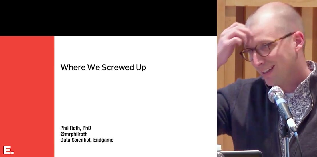 mrphilroth's tweet photo. Just noticed that video of my #DataEngConf was posted. This is a superb action shot. Links are here:
Video: https://t.co/vz3hxptO5C
Slides: https://t.co/C4H97pfbfy https://t.co/qQB812ghEB