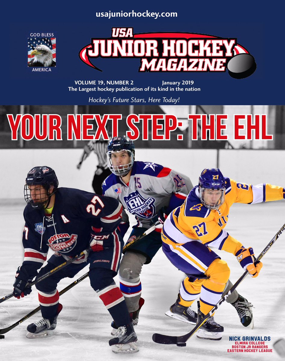 usajuniorhockey's tweet photo. 🚨JANUARY COVER STORY🚨
YOUR NEXT STEP: THE EHL
STORY - https://t.co/6hp6NP02o2
#USAJHM #ESHOW https://t.co/j2Wn1RnfR9