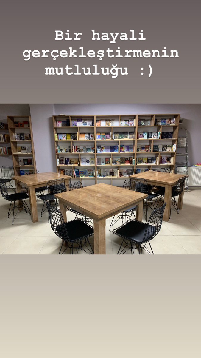 Bugün bize ait mekana kitapları bir bir dizerken çocuklarına dokunur ya insan öyle bir tebessüm hissettik. 
Ellerin kitaplara dokunması Harika olacak...