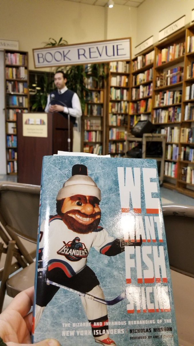 nickhirshon's tweet photo. Did you miss my book talk last night? There’s still a few chances to grab a signed copy of “We Want Fish Sticks” in January!
Thursday: @GerryCosbyMSG from 4 p.m. to 6 p.m. before #Isles-Rangers at Madison Square Garden
Saturday, January 26: @EHLibrary at 1 p.m. https://t.co/uCQZEkKfZS