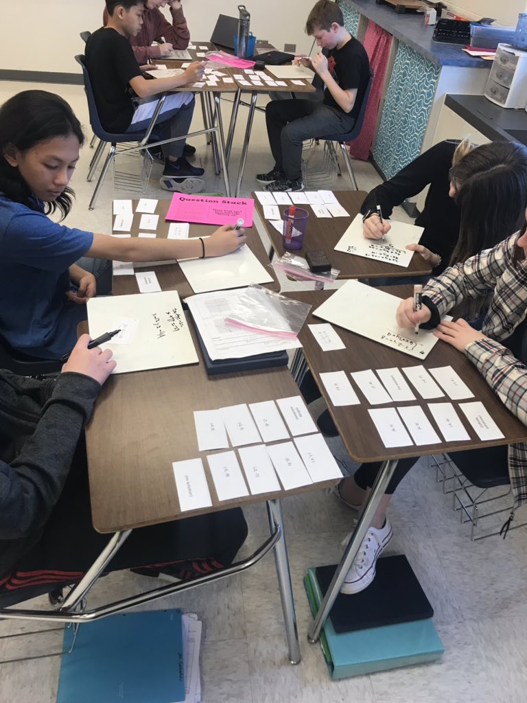 MrsWatters24's tweet image. Back at it after winter break. I love question stacks as a self checking review. @mathequalslove #questionstacks #systemsofequations