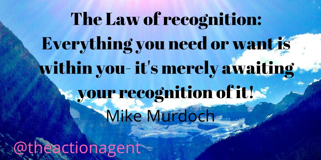 Theactionagent's tweet photo. The law of recognition is a powerful law because it focuses us to shift our focus from outside of ourselves to inside of ourselves for solution to problems! #recognize #quote #QOTD #Lifefacts #lifecoaching https://t.co/NYO6d2ztkO
