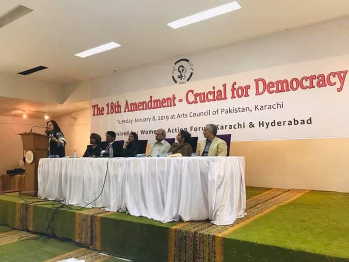 faiz_siddiqui1's tweet photo. The bureaucracy was all against the devolution, but we with other comrades stood firm like a rock and this historical constitutional 18th amendment was achieved. Says Anis Haroon #18thAmendmentCrucialforDemocracy #Protect18thAmendment #WAF https://t.co/sch0d9Njs7