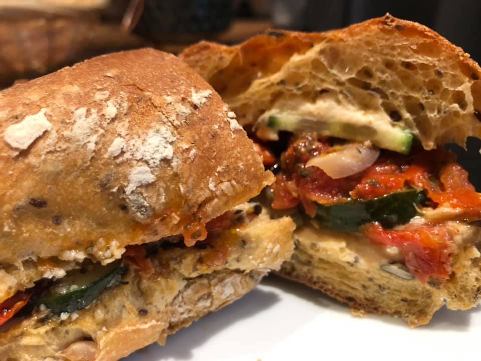 volkmitte's tweet photo. The VOLK grilled season vegetable sandwich. #berlin #enjoy https://t.co/Kzba5F8gKm