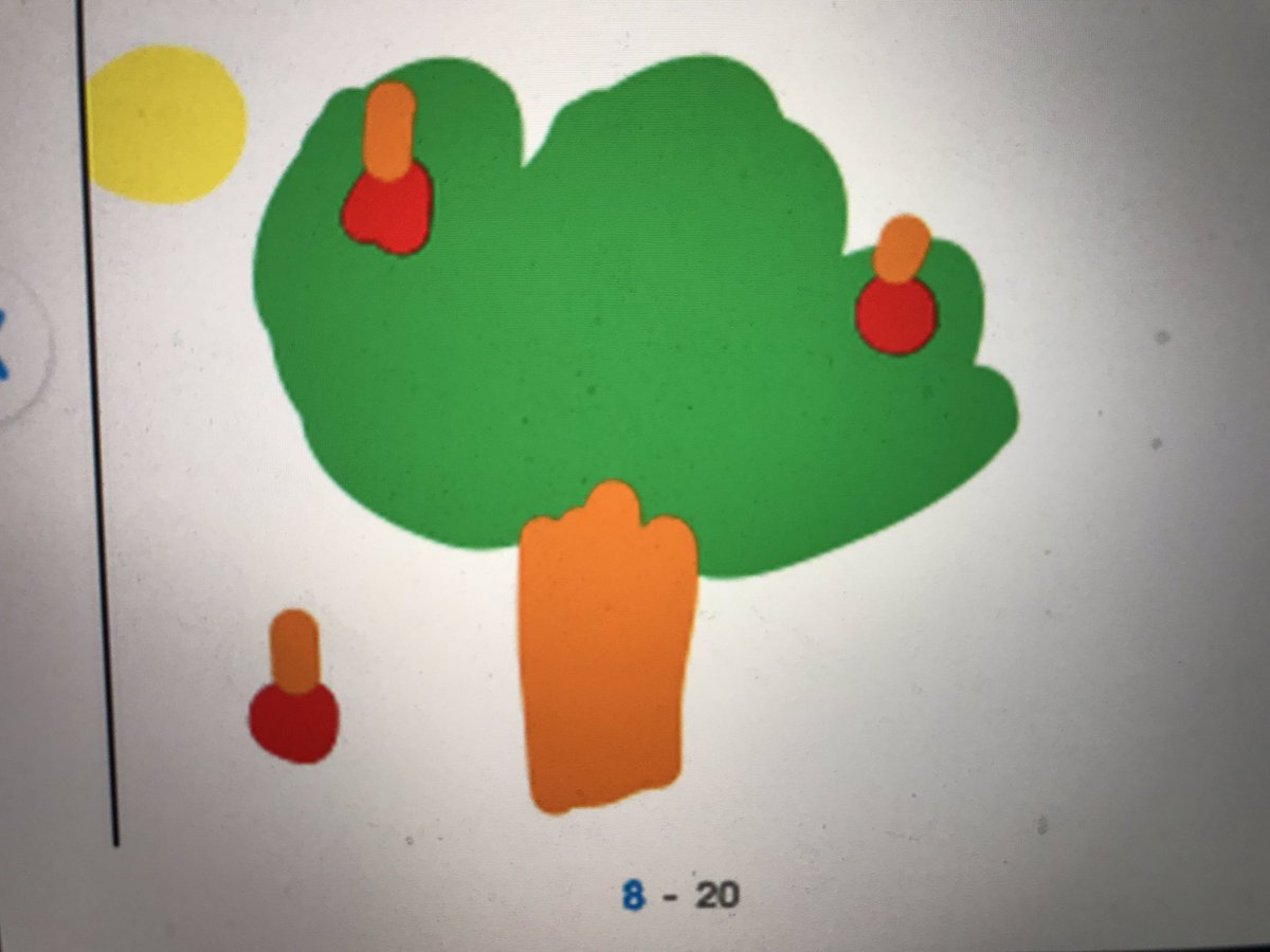 EGEMissAtkinson's tweet photo. 1st grade had a nearpod lesson on high and low.  They were given a three-note melodic pattern that they had to decide if it was high-high-low or low-low-high etc.  Then they had to draw the notes according to whether they thought the notes were high or low in their “Apple Tree”. https://t.co/hqpwq8E9C7