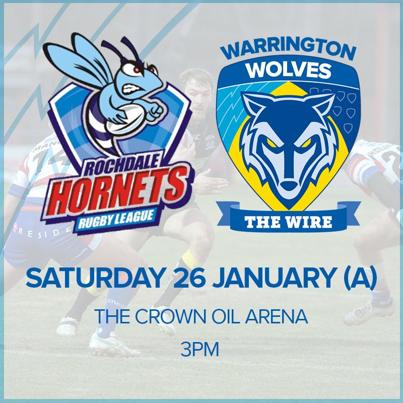 🎟️ Tickets are now on sale for our final pre-season game away to <a href="/RochdaleHornets/">Rochdale Hornets</a> on Saturday 26th January 

🐺 Juniors go free for this fixture 

DETAILS 👉 wwolv.es/ggOeEA

#AllForTheWire