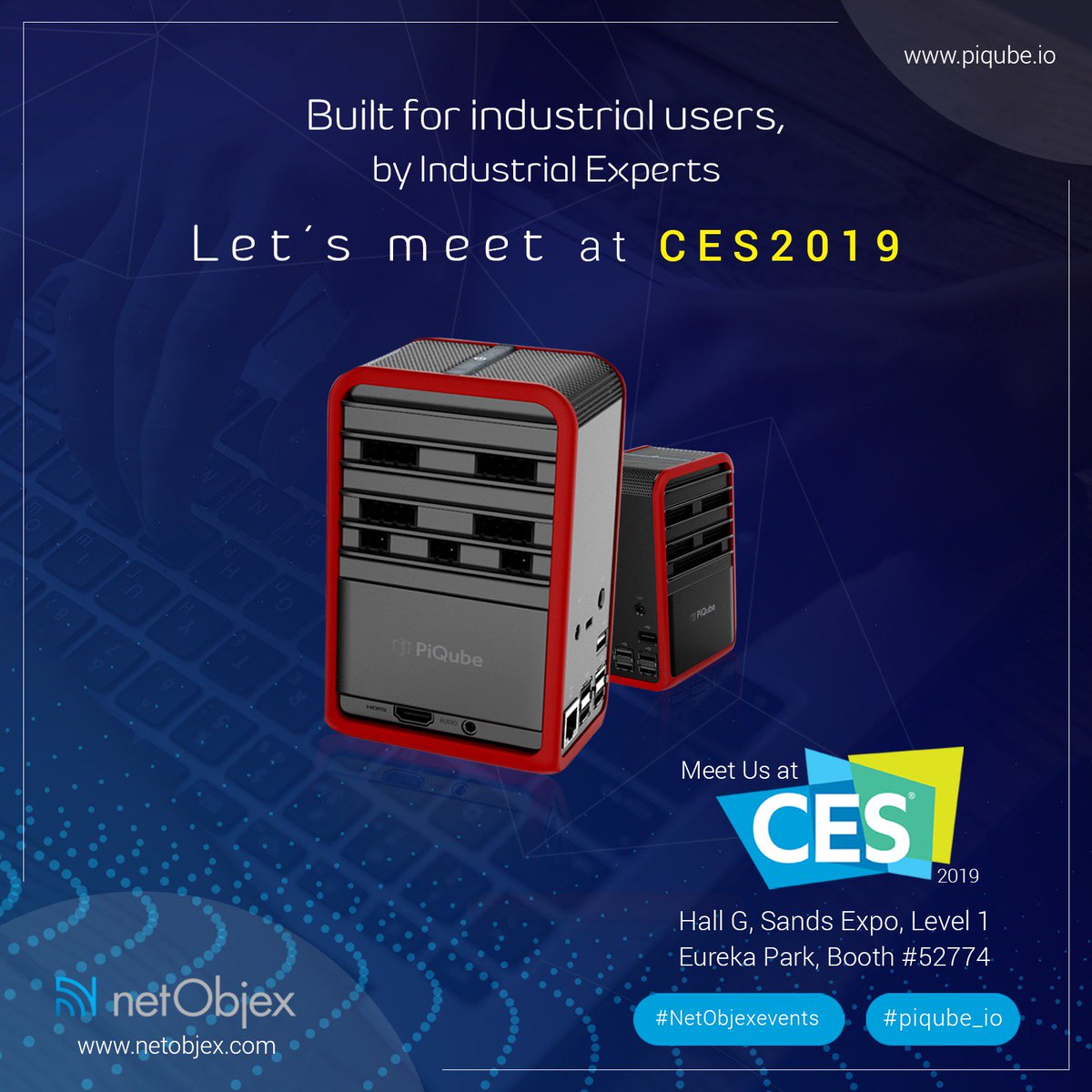 NetObjex's tweet image. We are launching our revolutionary IoT-AI-Blockchain gateway device-PiQube at #ces2019 ,Booth #52774,Eureka Park. 
To schedule a private meeting with us: lnkd.in/fHre8qV
Invest in our crowdfunding campaign here bit.ly/2DXntO6 
#netobjexevents #netobjex #piqube_io