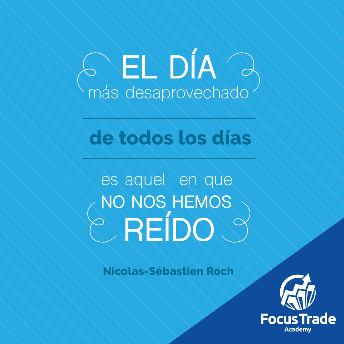 Focustacademy's tweet photo. Ríe todos lo días 😆😂🤣
.
.
.
#frases #FelizMartes #rie #vive https://t.co/MsRStsqNqL