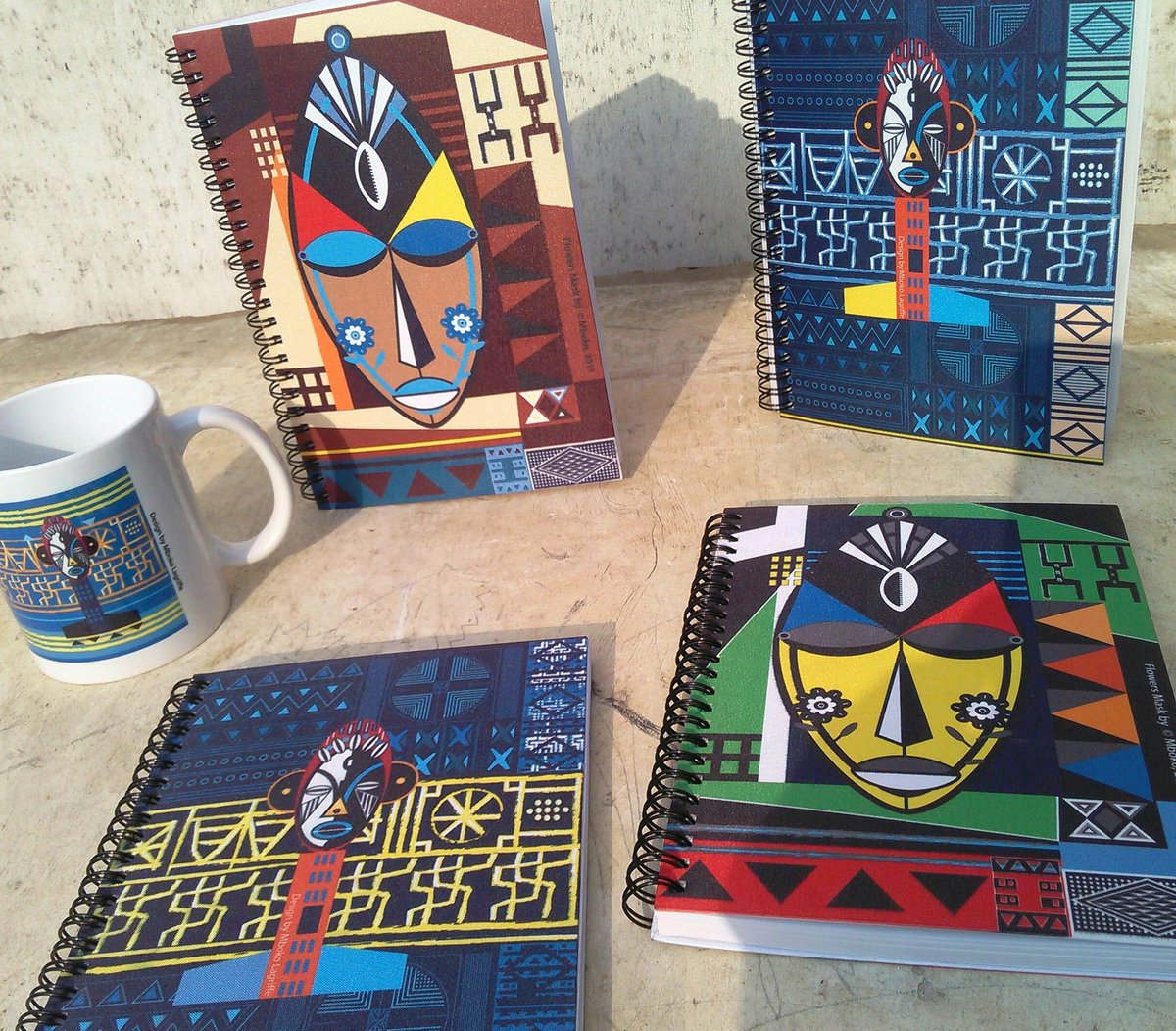 Creativity ― Printed A5 Note books + Mugs, designed by MBOKO. We know you already want to order yours. #OmbwambaStories